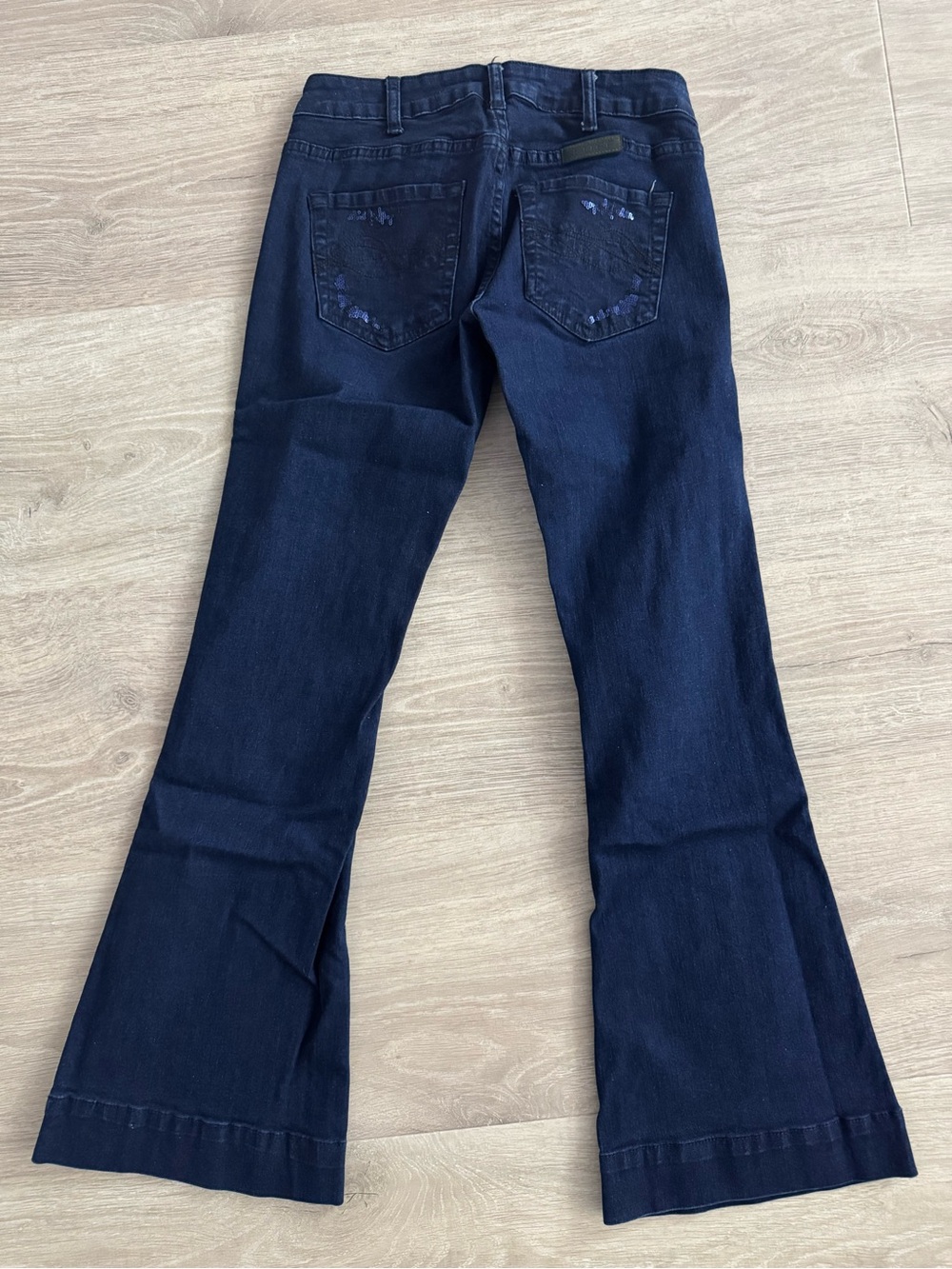 Cowgirl Tuff Indigo shimmer Trouser Dark Blue Jeans